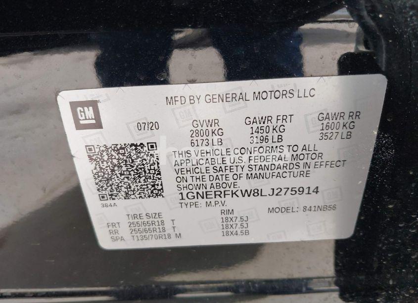 Photo 9 of 2020 Chevrolet Traverse FWD LS (VIN 1GNERFKW8LJ275914)