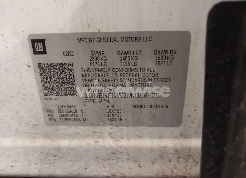 Photo 9 of 2021 Chevrolet Traverse FWD LS (VIN 1GNERFKW8MJ166905)