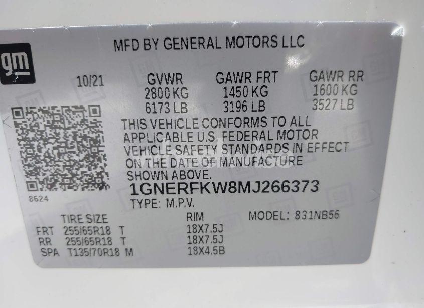 Photo 9 of 2021 Chevrolet Traverse FWD LS (VIN 1GNERFKW8MJ266373)