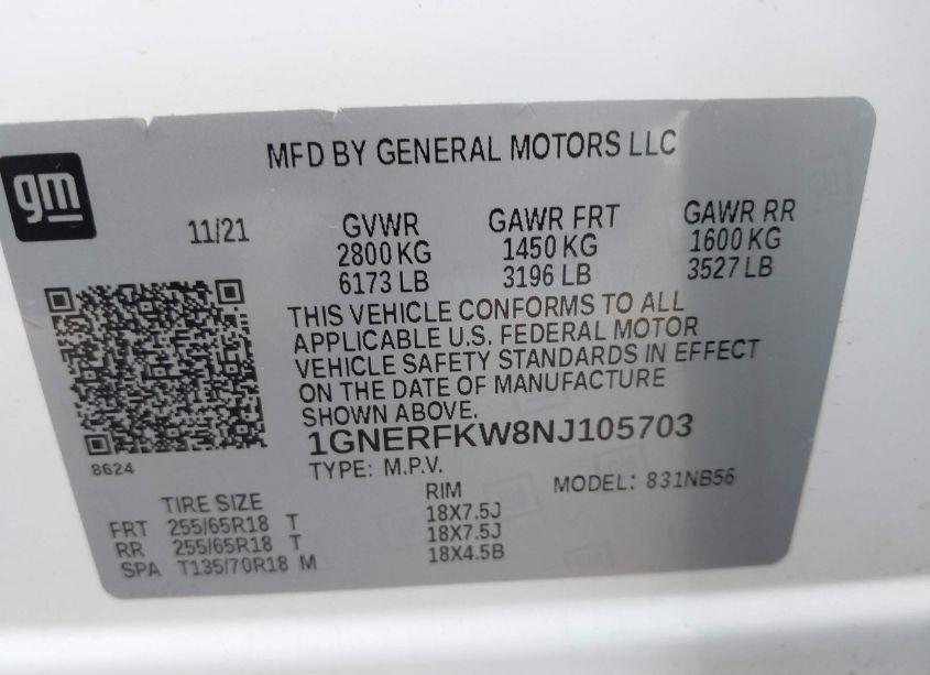 Photo 9 of 2022 Chevrolet Traverse FWD LS (VIN 1GNERFKW8NJ105703)
