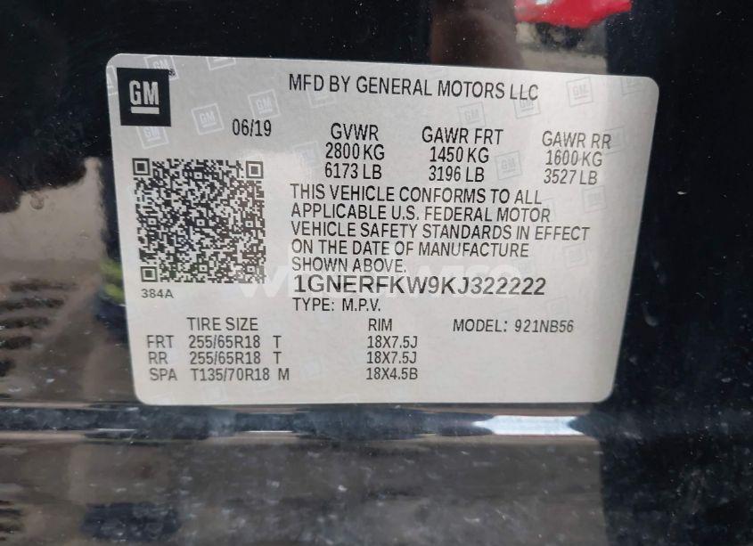 Photo 9 of 2019 Chevrolet Traverse LS (VIN 1GNERFKW9KJ322222)