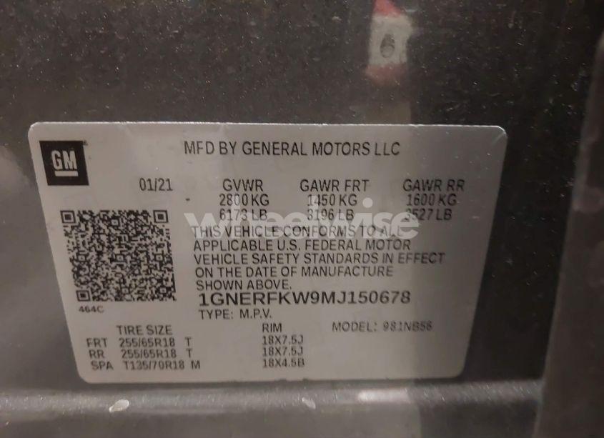 Photo 9 of 2021 Chevrolet Traverse FWD LS (VIN 1GNERFKW9MJ150678)