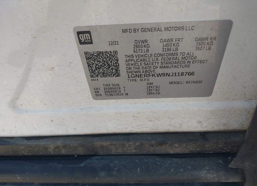 Photo 9 of 2022 Chevrolet Traverse FWD LS (VIN 1GNERFKW9NJ118766)