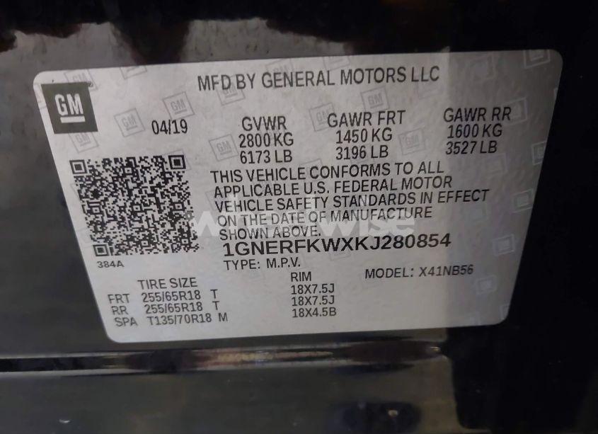 Photo 9 of 2019 Chevrolet Traverse LS (VIN 1GNERFKWXKJ280854)