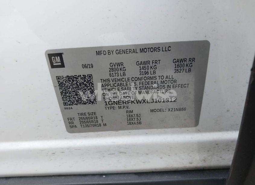 Photo 9 of 2020 Chevrolet Traverse FWD LS (VIN 1GNERFKWXLJ101312)