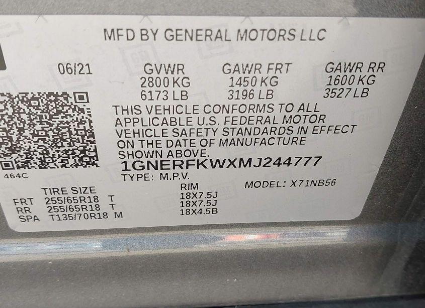 Photo 9 of 2021 Chevrolet Traverse FWD LS (VIN 1GNERFKWXMJ244777)