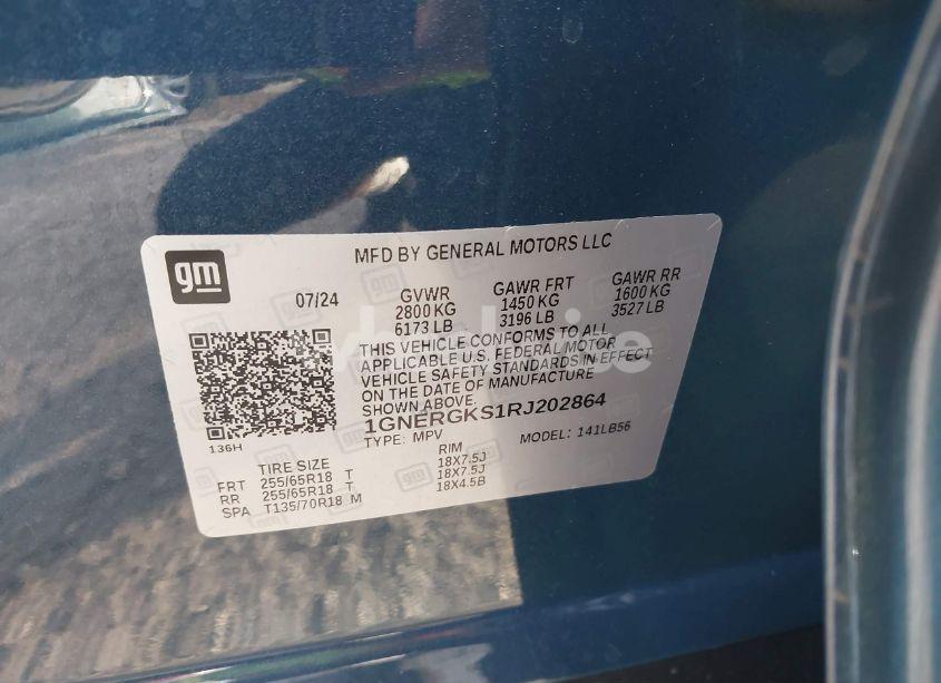 Photo 9 of 2024 Chevrolet Traverse FWD LT (VIN 1GNERGKS1RJ202864)