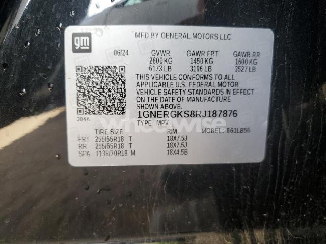 2024 CHEVROLET TRAVERSE LT (VIN 1GNERGKS8RJ187876) main photo