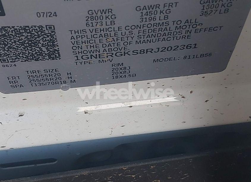 Photo 9 of 2024 Chevrolet Traverse FWD LT (VIN 1GNERGKS8RJ202361)