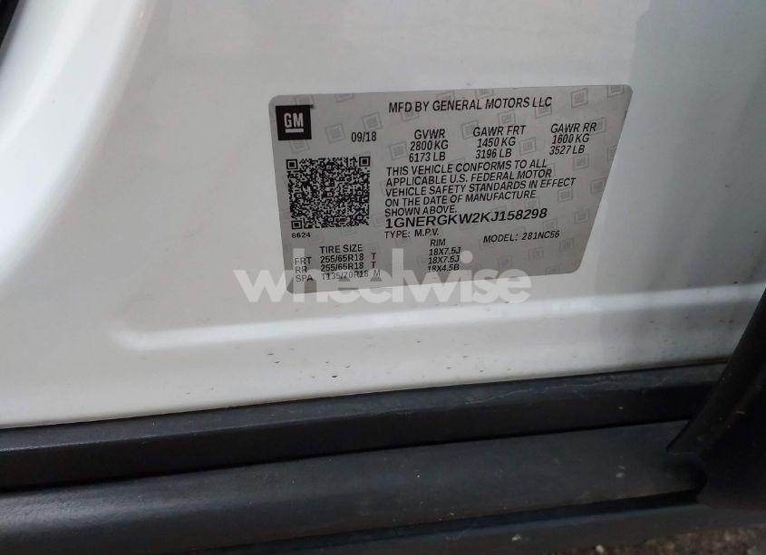 Photo 9 of 2019 Chevrolet Traverse 1LT (VIN 1GNERGKW2KJ158298)