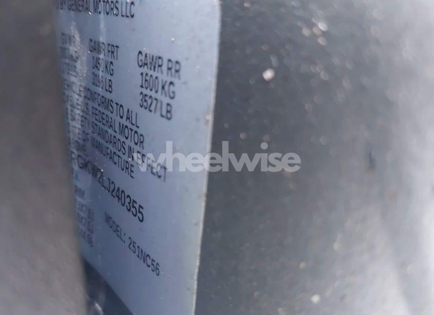 Photo 9 of 2020 Chevrolet Traverse FWD LT CLOTH (VIN 1GNERGKW2LJ240355)