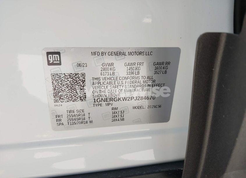 Photo 9 of 2023 Chevrolet Traverse FWD LT CLOTH (VIN 1GNERGKW2PJ284670)