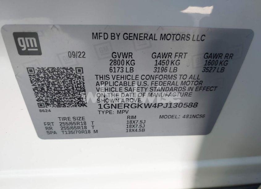 Photo 9 of 2023 Chevrolet Traverse FWD LT CLOTH (VIN 1GNERGKW4PJ130588)