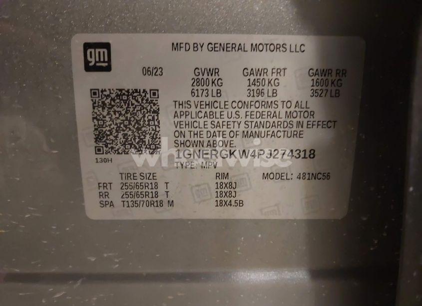 Photo 9 of 2023 Chevrolet Traverse FWD LT CLOTH (VIN 1GNERGKW4PJ274318)