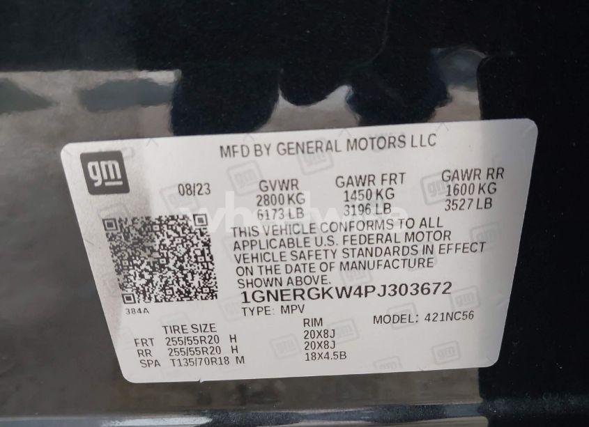 Photo 9 of 2023 Chevrolet Traverse FWD LT CLOTH (VIN 1GNERGKW4PJ303672)