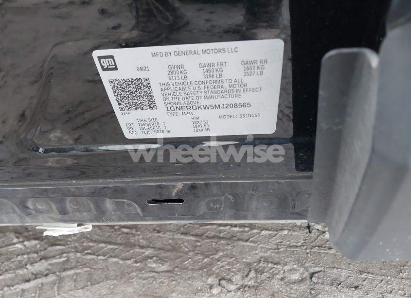 Photo 9 of 2021 Chevrolet Traverse FWD LT CLOTH (VIN 1GNERGKW5MJ208565)