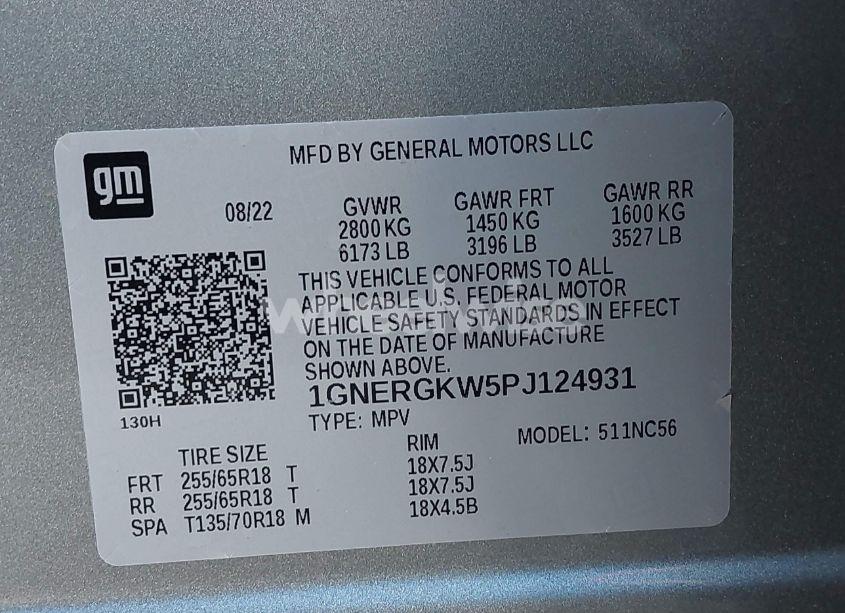 Photo 9 of 2023 Chevrolet Traverse FWD LT CLOTH (VIN 1GNERGKW5PJ124931)