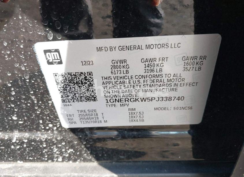 Photo 9 of 2023 Chevrolet Traverse FWD LT CLOTH (VIN 1GNERGKW5PJ338740)