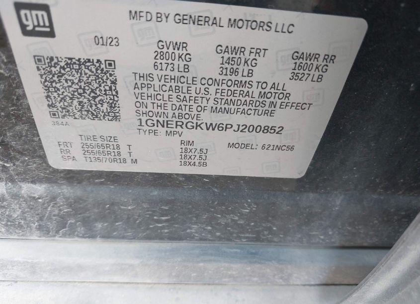 Photo 9 of 2023 Chevrolet Traverse FWD LT CLOTH (VIN 1GNERGKW6PJ200852)