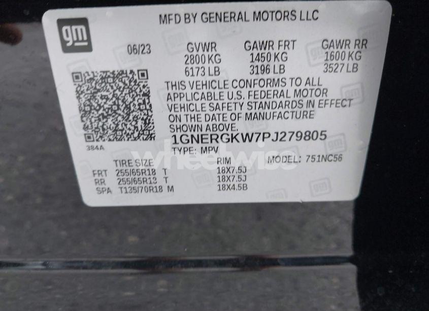 Photo 9 of 2023 Chevrolet Traverse FWD LT CLOTH (VIN 1GNERGKW7PJ279805)