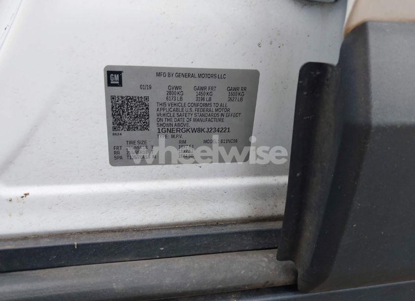 Photo 9 of 2019 Chevrolet Traverse 1LT (VIN 1GNERGKW8KJ234221)