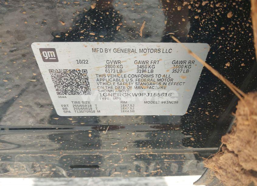 Photo 9 of 2023 Chevrolet Traverse FWD LT CLOTH (VIN 1GNERGKW9PJ155616)