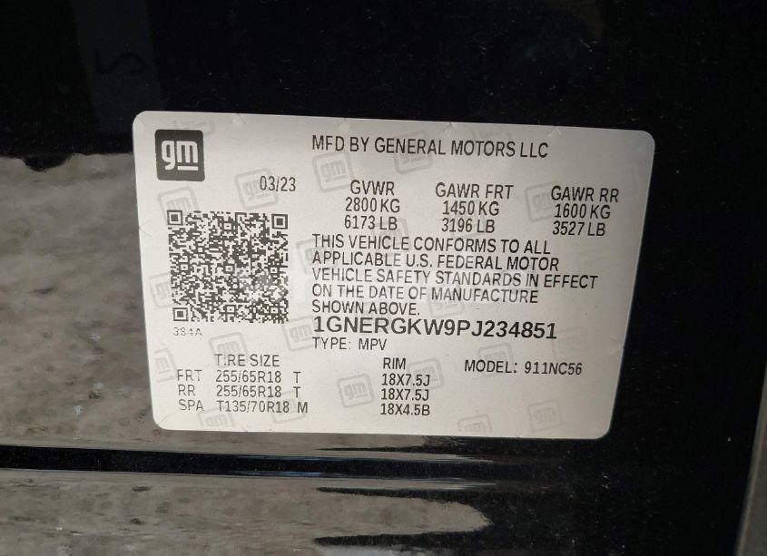 Photo 9 of 2023 Chevrolet Traverse FWD LT CLOTH (VIN 1GNERGKW9PJ234851)