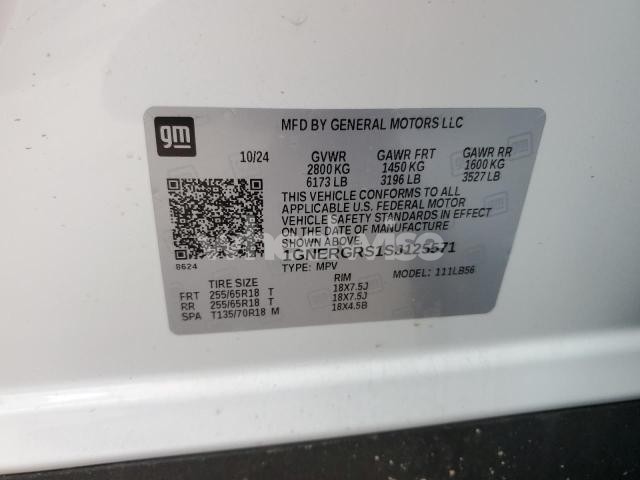 Photo 6 of 2025 CHEVROLET TRAVERSE LT (VIN 1GNERGRS1SJ125571)