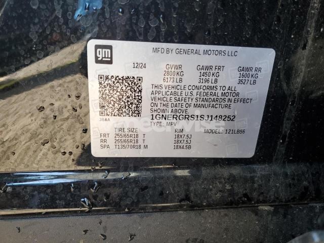 Photo 9 of 2025 CHEVROLET TRAVERSE LT (VIN 1GNERGRS1SJ148252)