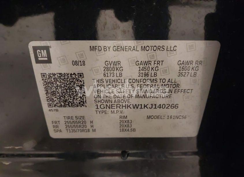 Photo 9 of 2019 Chevrolet Traverse 3LT (VIN 1GNERHKW1KJ140266)