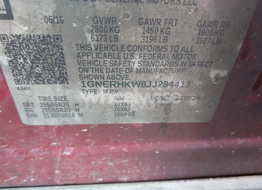 Photo 9 of 2018 Chevrolet Traverse 3LT (VIN 1GNERHKW8JJ284413)