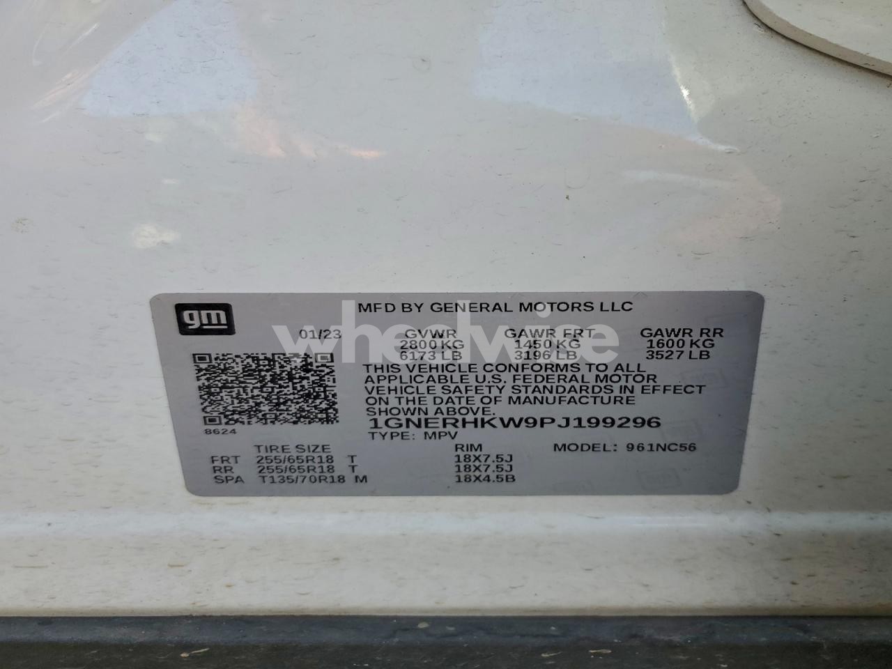 Photo 14 of 2023 CHEVROLET TRAVERSE LT (VIN 1GNERHKW9PJ199296)