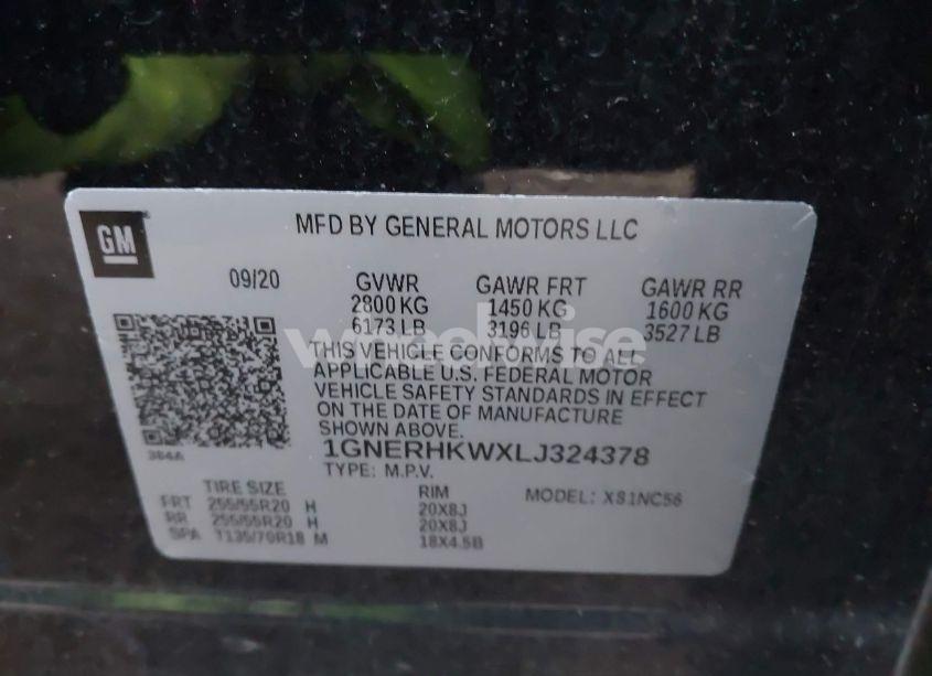 Photo 9 of 2020 Chevrolet Traverse FWD LT LEATHER (VIN 1GNERHKWXLJ324378)