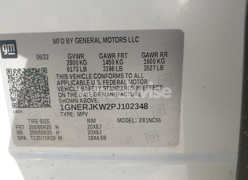 Photo 9 of 2023 Chevrolet Traverse FWD RS (VIN 1GNERJKW2PJ102348)