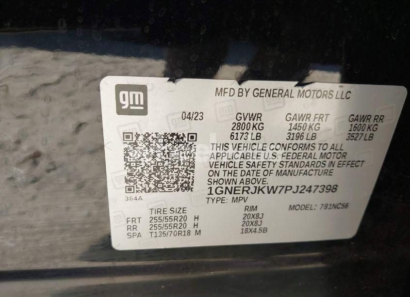 Photo 9 of 2023 Chevrolet Traverse FWD RS (VIN 1GNERJKW7PJ247398)