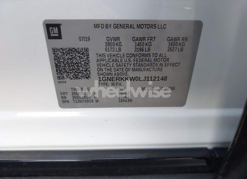 Photo 9 of 2020 Chevrolet Traverse FWD PREMIER (VIN 1GNERKKW0LJ112148)