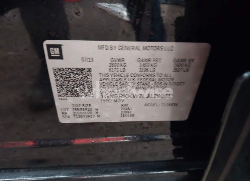 Photo 9 of 2020 Chevrolet Traverse FWD PREMIER (VIN 1GNERKKW7LJ129061)