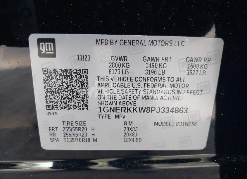 Photo 9 of 2023 Chevrolet Traverse FWD PREMIER (VIN 1GNERKKW8PJ334863)