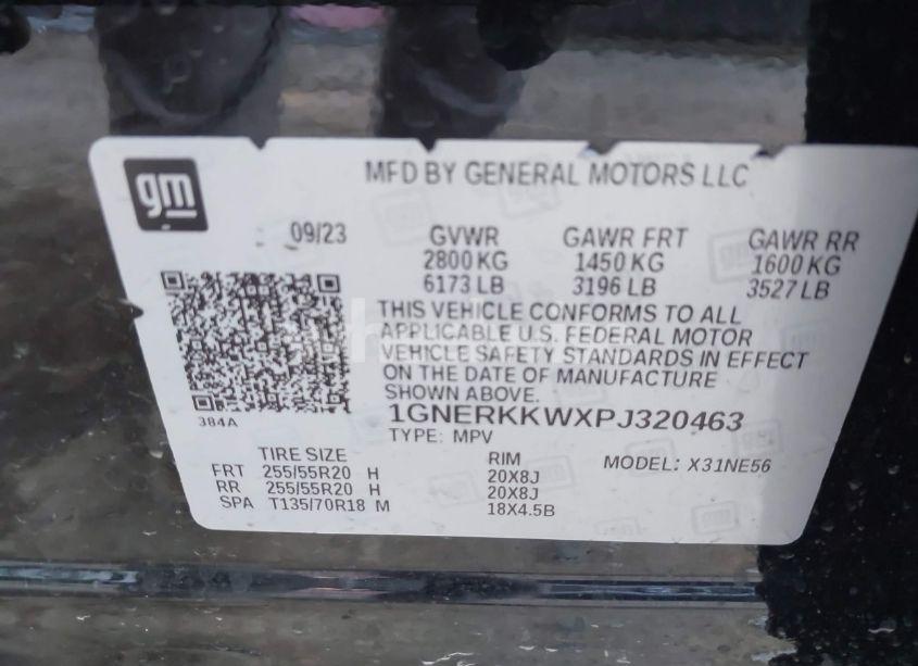 Photo 9 of 2023 Chevrolet Traverse FWD PREMIER (VIN 1GNERKKWXPJ320463)