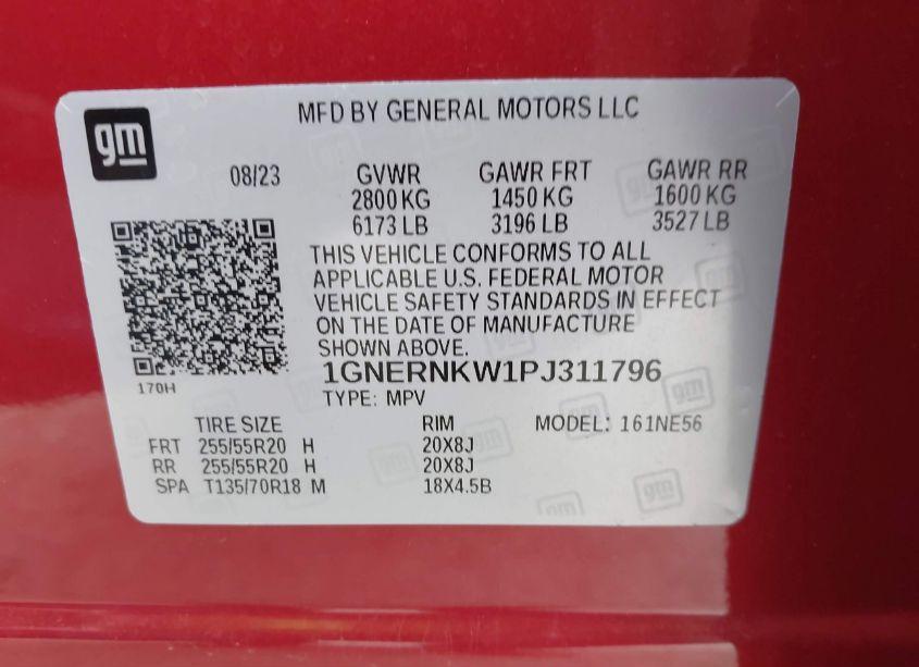 Photo 9 of 2023 Chevrolet Traverse FWD HIGH COUNTRY (VIN 1GNERNKW1PJ311796)