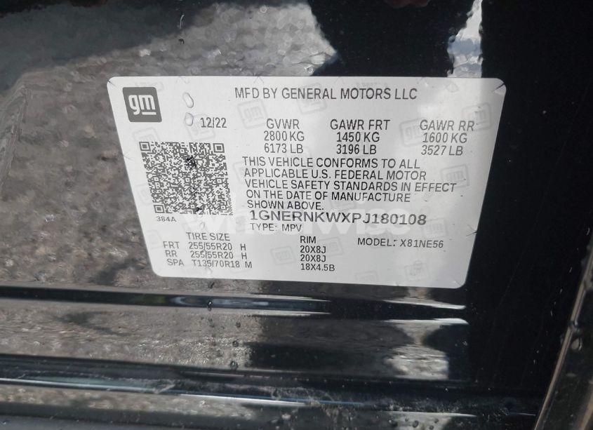 Photo 9 of 2023 Chevrolet Traverse FWD HIGH COUNTRY (VIN 1GNERNKWXPJ180108)