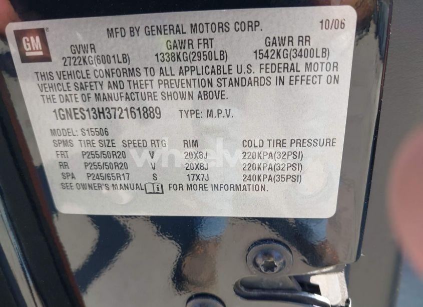 Photo 9 of 2007 Chevrolet Trailblazer SS (VIN 1GNES13H372161889)