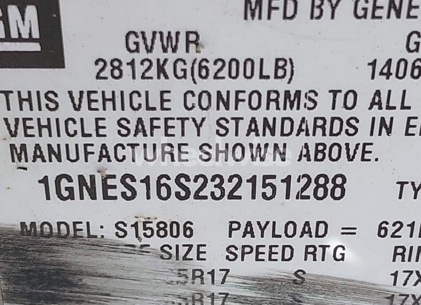 Photo 9 of 2003 Chevrolet Trailblazer EXT LT (VIN 1GNES16S232151288)