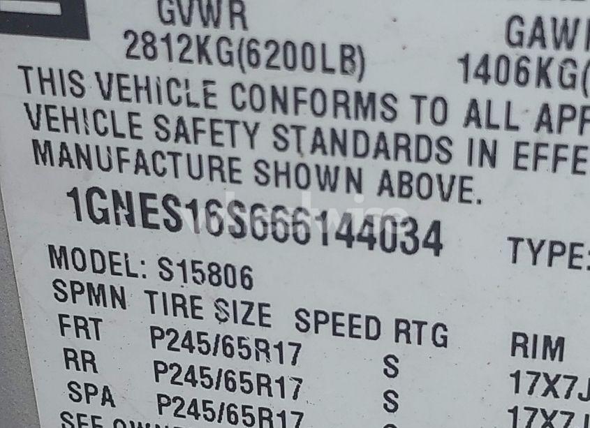 Photo 9 of 2006 Chevrolet Trailblazer EXT LS (VIN 1GNES16S666144034)