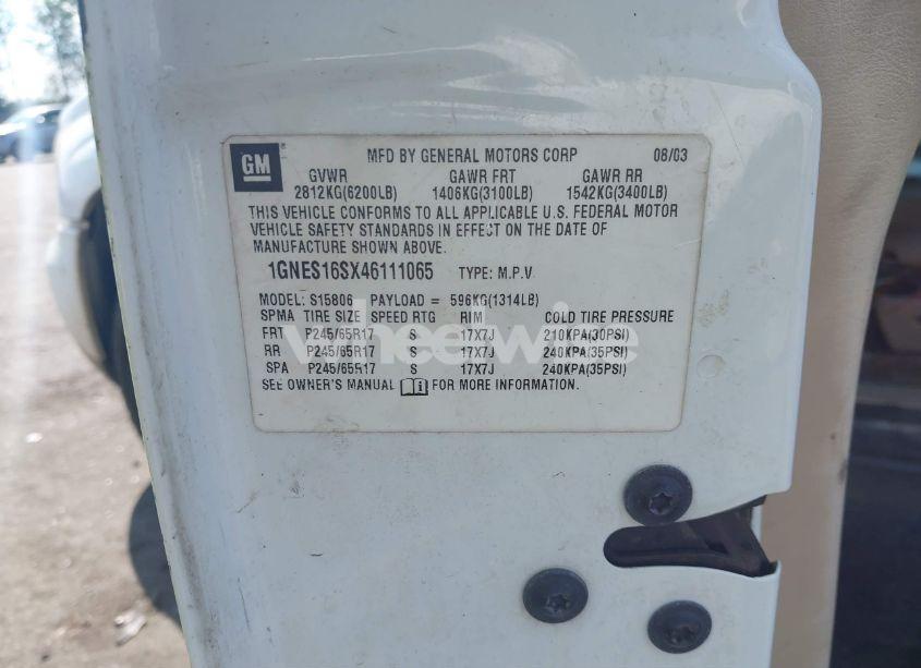 Photo 9 of 2004 Chevrolet Trailblazer EXT LT (VIN 1GNES16SX46111065)