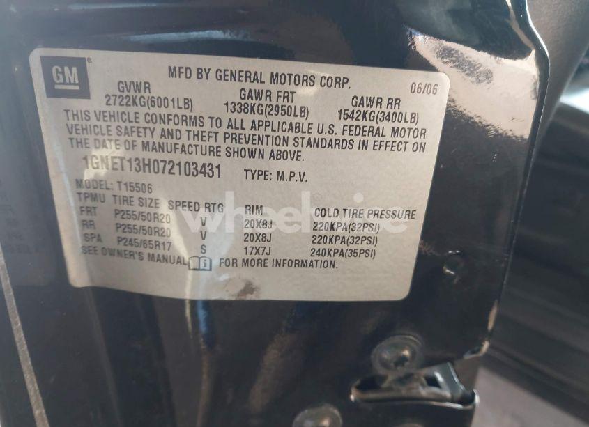 Photo 9 of 2007 Chevrolet Trailblazer SS (VIN 1GNET13H072103431)