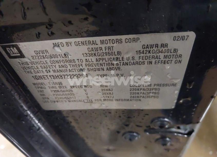 Photo 9 of 2007 Chevrolet Trailblazer SS (VIN 1GNET13H372229394)