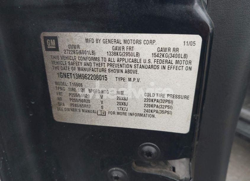 Photo 9 of 2006 Chevrolet Trailblazer LT (VIN 1GNET13H962208015)