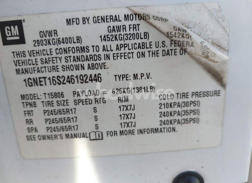 Photo 9 of 2004 Chevrolet Trailblazer EXT LS (VIN 1GNET16S246192446)