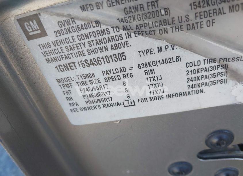 Photo 9 of 2003 Chevrolet Trailblazer EXT LT (VIN 1GNET16S436101305)